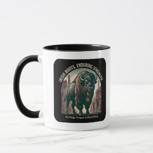 Irische Wurzeln, Ausdauernde Stärke Bison Tasse