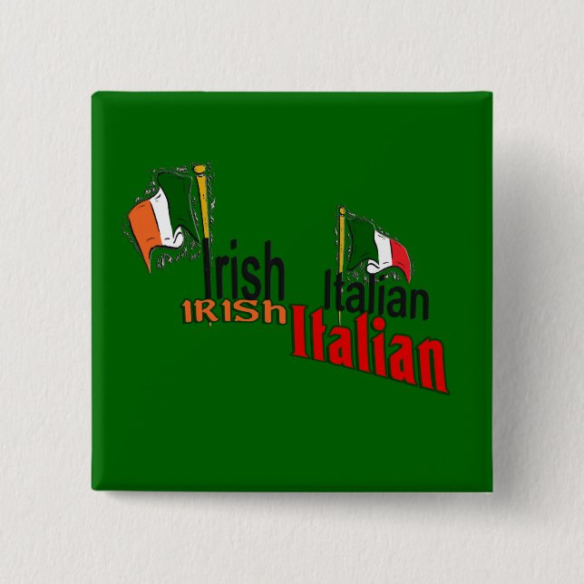 IRISCHEN ITALIENER-ST PATRICK TAG BUTTON (Vorderseite)