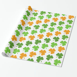 Irischen Kleeblatt-St Patrick Geschenkpapier