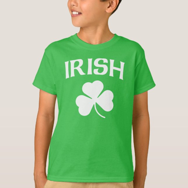 Irischen Kleeblatt-St Patrick Tag T-Shirt (Vorderseite)
