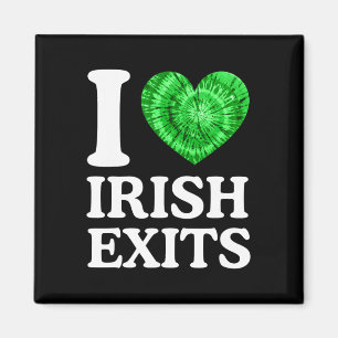 Irischer Abschied Lustiger St. Patricks Day Irisch Magnet
