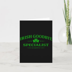 Irischer Abschied Spezialist lustiger St. Patrick' Karte