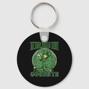 Irischer Abschied St. Patricks Day lustiger Leprec Schlüsselanhänger