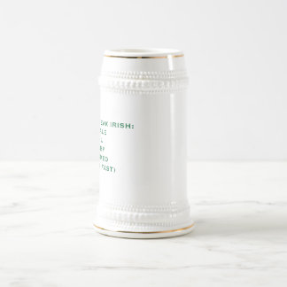 IRISCHER AKZENT-SPASS BIERGLAS