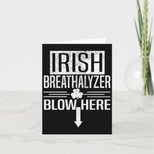 Irischer Alkoholtester St Patricks Day Erwachsenen Karte