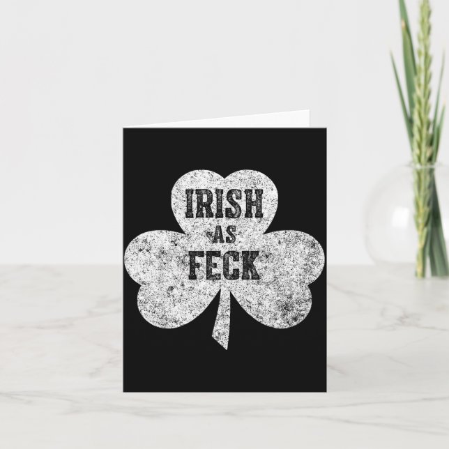 Irischer als Scheiße Saint Patrick Day Gif  Karte (Vorderseite)