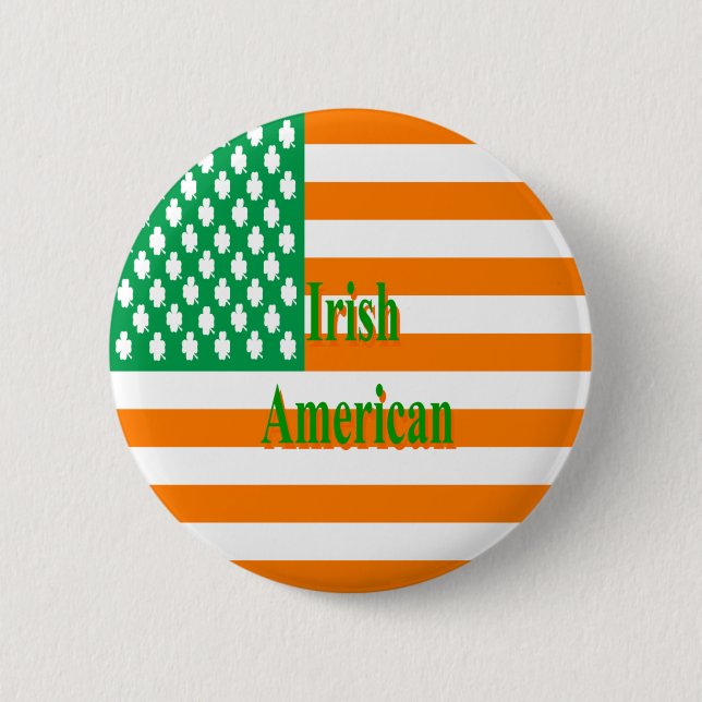 irischer Amerikaner Button (Vorderseite)