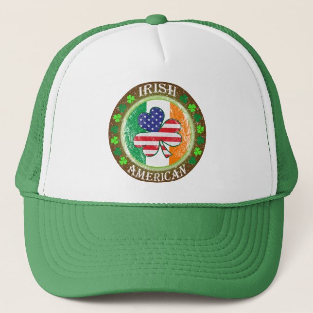 irischer Amerikaner Truckerkappe (Vorderseite)
