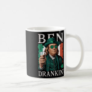 Irischer Ben trank Bier - St. Patricks Männer und Kaffeetasse