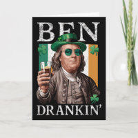 Irischer Ben trank Bier - St. Patricks Männer und