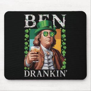 Irischer Ben trank Bier - St. Patricks Männer und Mousepad