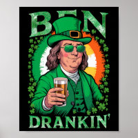 Irischer Ben trank Bier - St. Pattys Männer und Fr