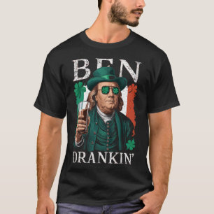 Irischer Ben trank Bier - St Pattys Männer und Fra T-Shirt