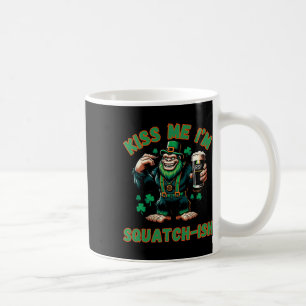 Irischer Bigfoot - Küss mich am St. Patricks Tag - Kaffeetasse