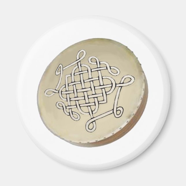 Irischer Bodhran - Irischer Stepptanz Magnet (Vorne)