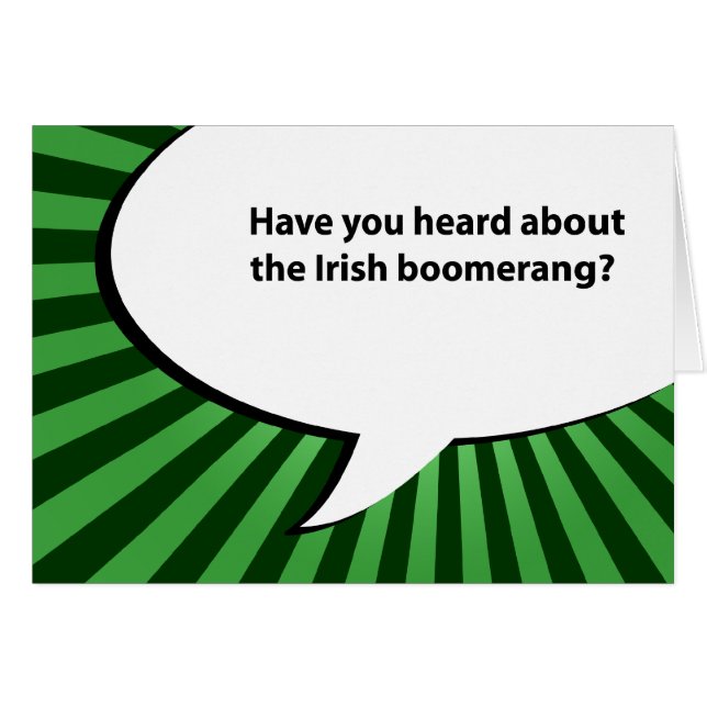 irischer Bumerangwitz (Vorderseite (Horizontal))