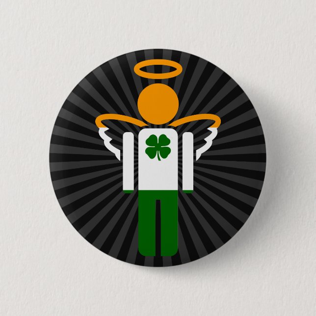 irischer Engel. Button (Vorderseite)