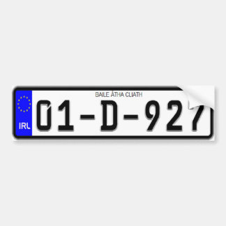 Irischer Eurolizenz-Platten-Autoaufkleber Autoaufkleber