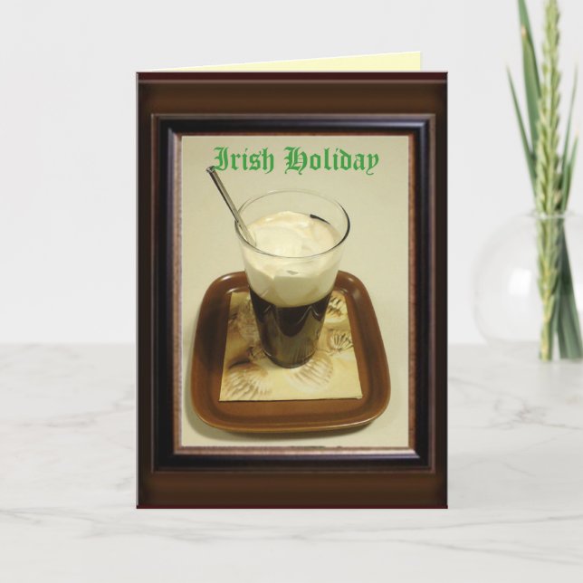 Irischer Feiertag Feiertagskarte (Vorderseite)