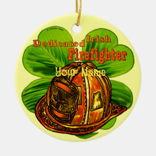 Irischer Feuerwehrschmuck Keramik Ornament