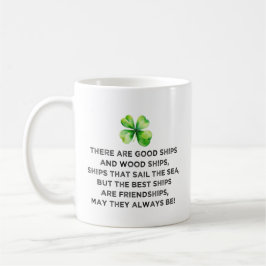 Irischer Freundschafts Toast 4-Blatt-Klee St. Patr Kaffeetasse