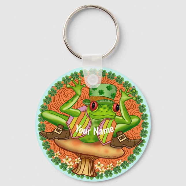 Irischer Frosch  Schlüsselanhänger (Vorderseite)