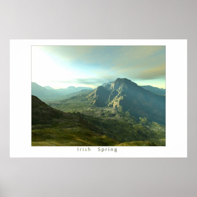 Irischer Frühling Poster (Vorne)