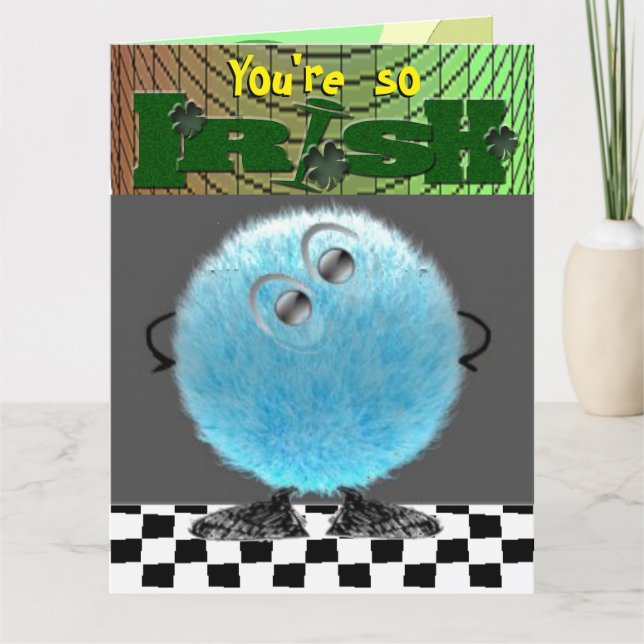 irischer Geburtstag Karte (Vorderseite)