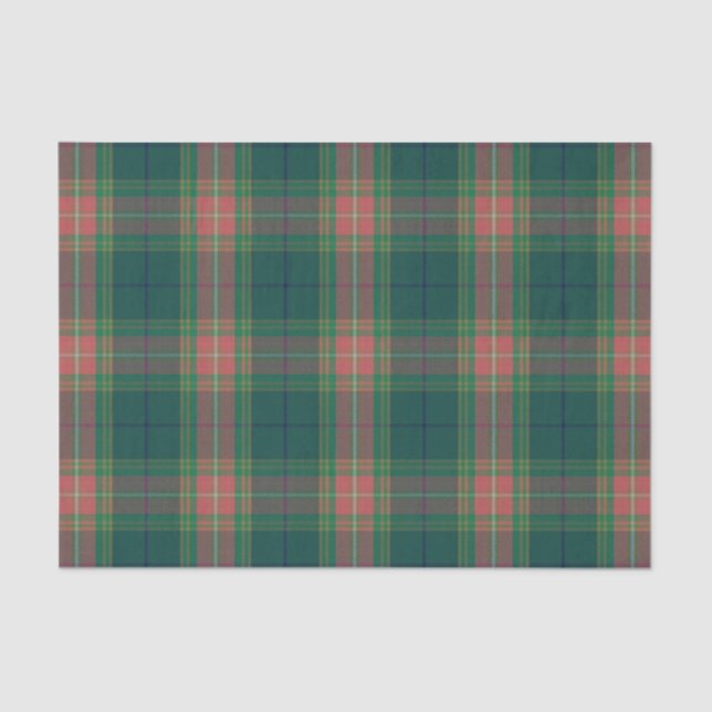 Irischer Geschenk-Clan Gallagher Tartan Seidenpapier (Vorderseite)