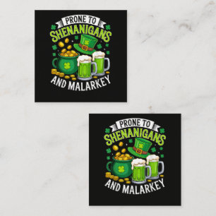 Irischer Gnom St. Patrick anfällig für Schabernack Begleitkarte