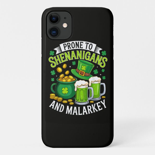 Irischer Gnom St. Patrick neigt zu Schabernack  Case-Mate iPhone Hülle (Rückseite)