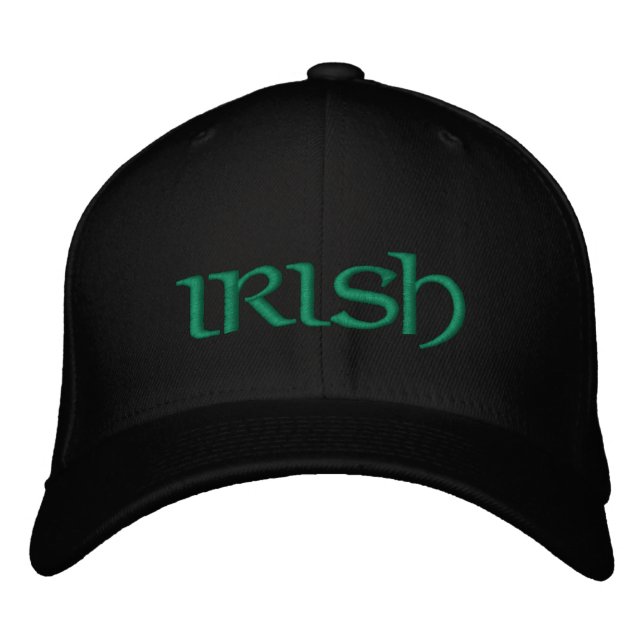Irischer grüner Stolz cooler St. Patrick's Day Bestickte Baseballkappe (Vorderseite)