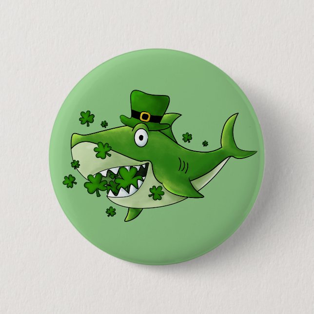 Irischer Hai  Button (Vorderseite)
