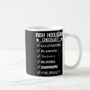Irischer Hooligan-Checkliste-Shenanigan-Malarkey-S Kaffeetasse
