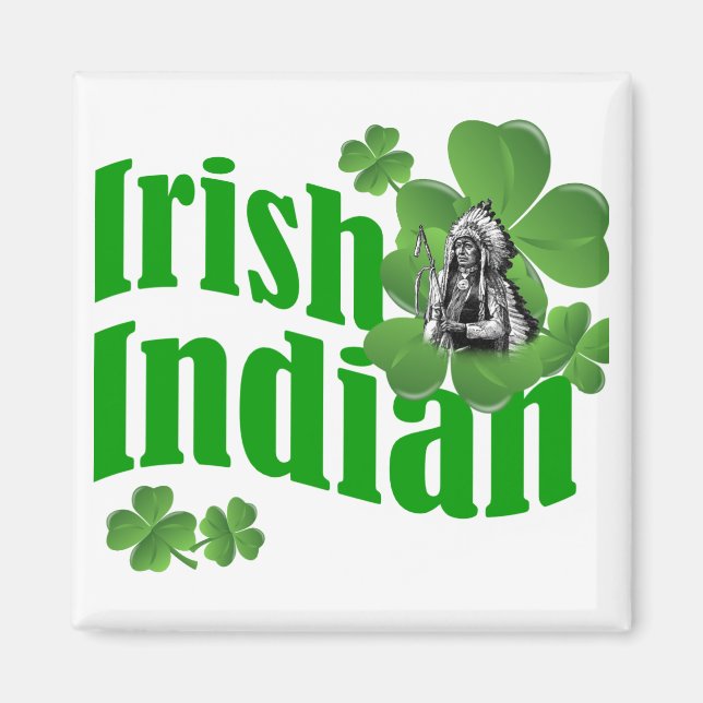 irischer Indianer Magnet (Vorne)