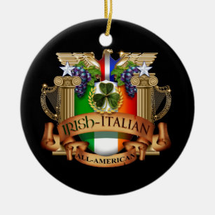 Irischer Italiener ganz amerikanisch Keramik Ornament