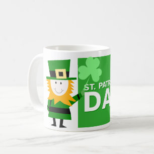 Irischer Kaffeebecher mit Leprechaun-Design Kaffeetasse