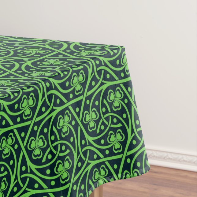 Irischer keltischer Klee Tischdecke (Beispiel)