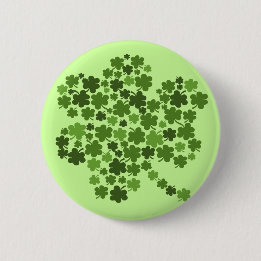 Irischer Klee Kleeblatt-St. Paddys Button