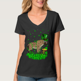 Irischer Kleeblatt Kobold Hyäne St. Patrick's Tag T-Shirt