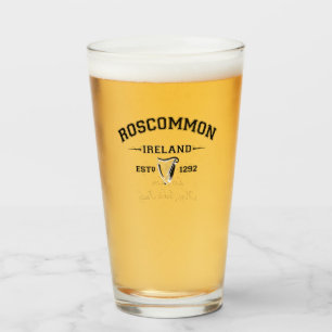 Irischer Landkreis Roscommon Irland Personalisiert Glas