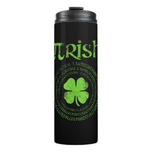 Irischer Mathelehrer Vintage Shamrock St Patricks Thermosbecher