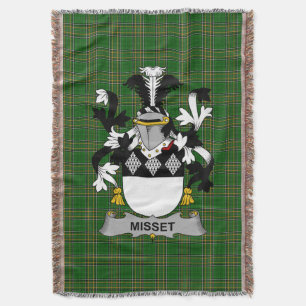 Irischer Misset Coat of Arms Familienwappen Irland Decke