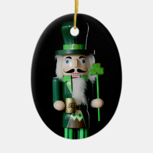 irischer Nussknacker Keramik Ornament