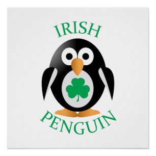 irischer Pinguin Poster