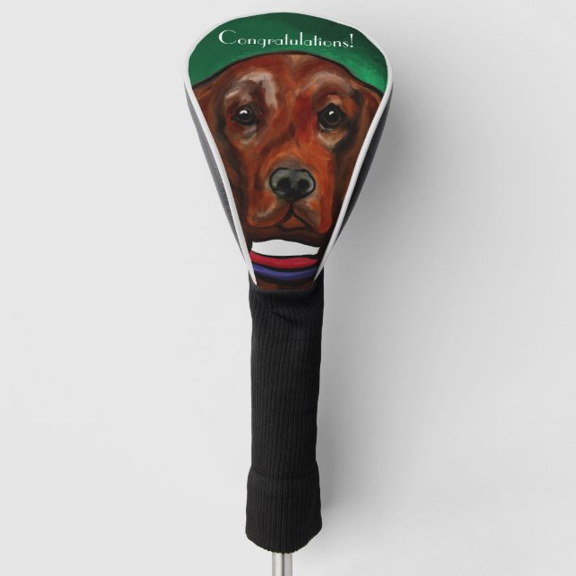Irischer Roter Setter     Golf Headcover (Vorderseite)