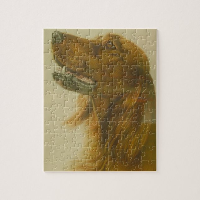 Irischer roter Setzer-Hund Puzzle (Vertikal)