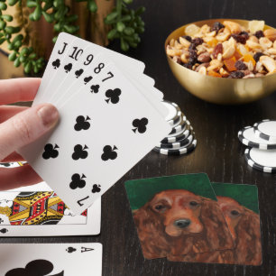 Irischer Rotsetter Spielkarten