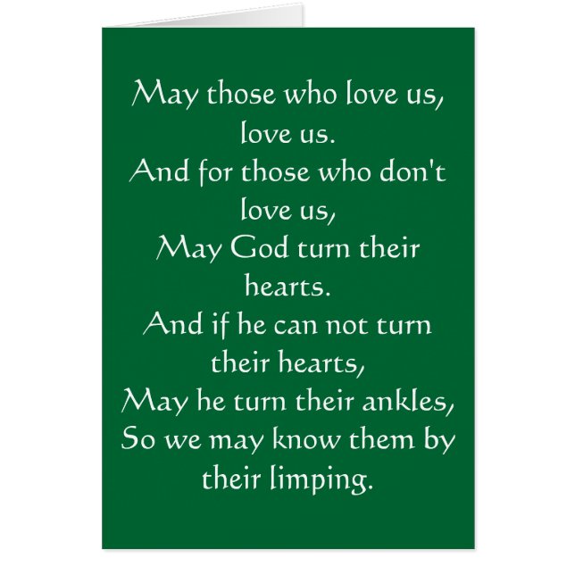 Irischer Segen 3 (Vorne)