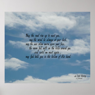 Irischer Segen Poster